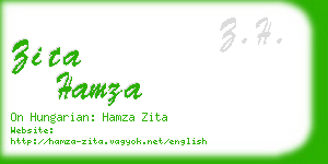 zita hamza business card